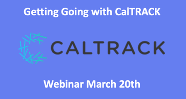 CalTRACK training webinar announcement