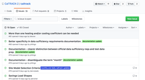 GitHub Issues Screenshot